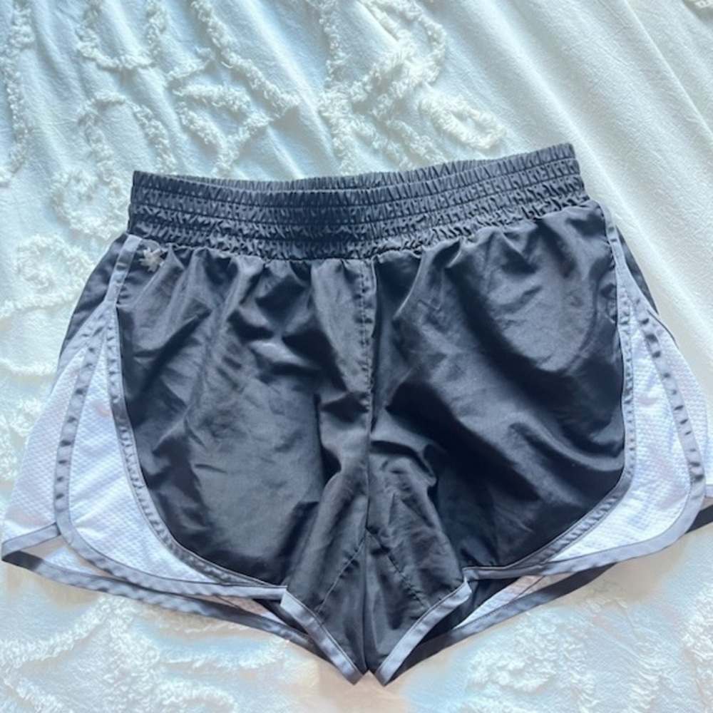 Tek Gear Black and White Athletic Shorts with Elastic Waistband